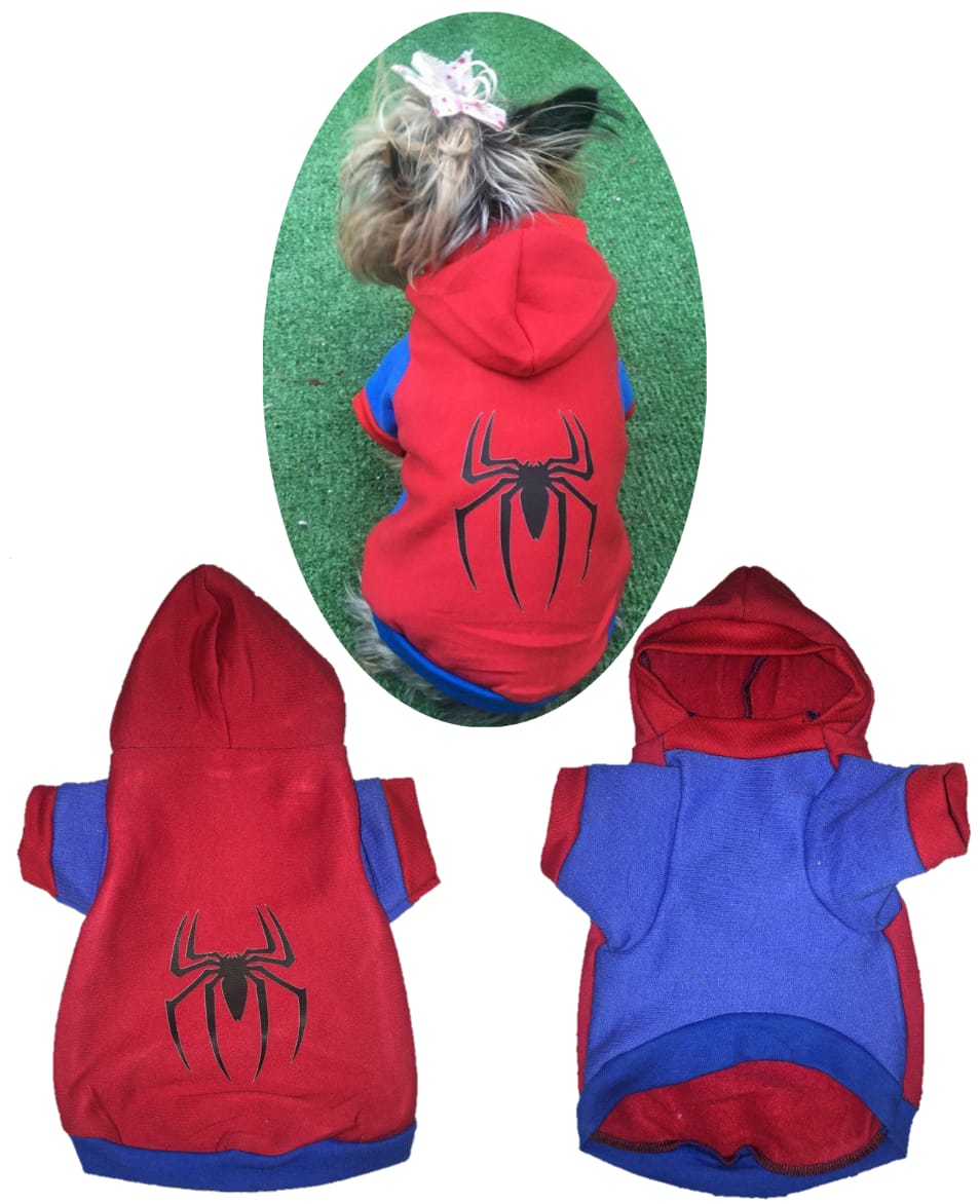Sudadera ropa para mascota  perro o gato modelo SPIDERMAN