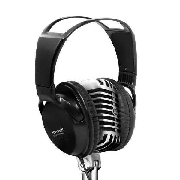 Maxell Audífono St-2000 Studio Series Con Micrófono Negro / 347308
