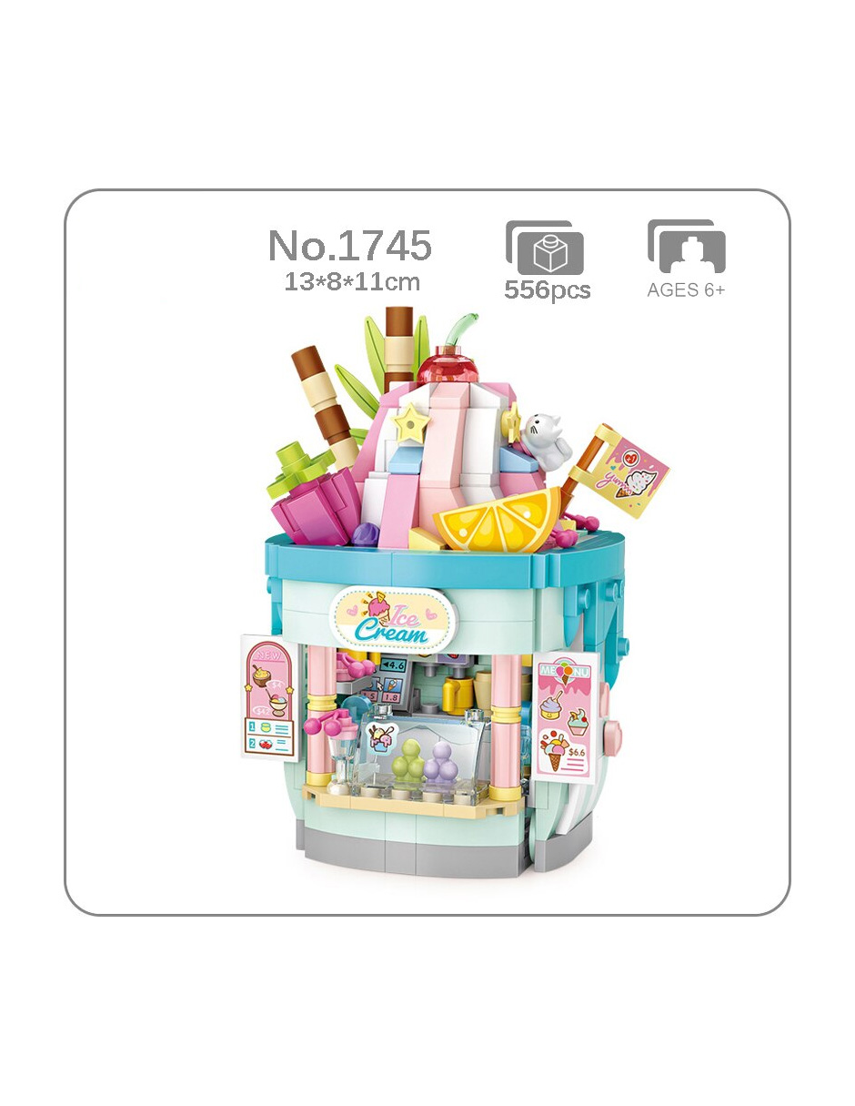 Kit Construcción Tienda Helados Multicolor LOZ