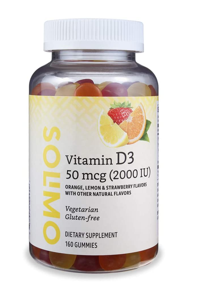 Vitamina D3 2000 UI 160 gomitas Sabor Naranja 13.6 onzas
