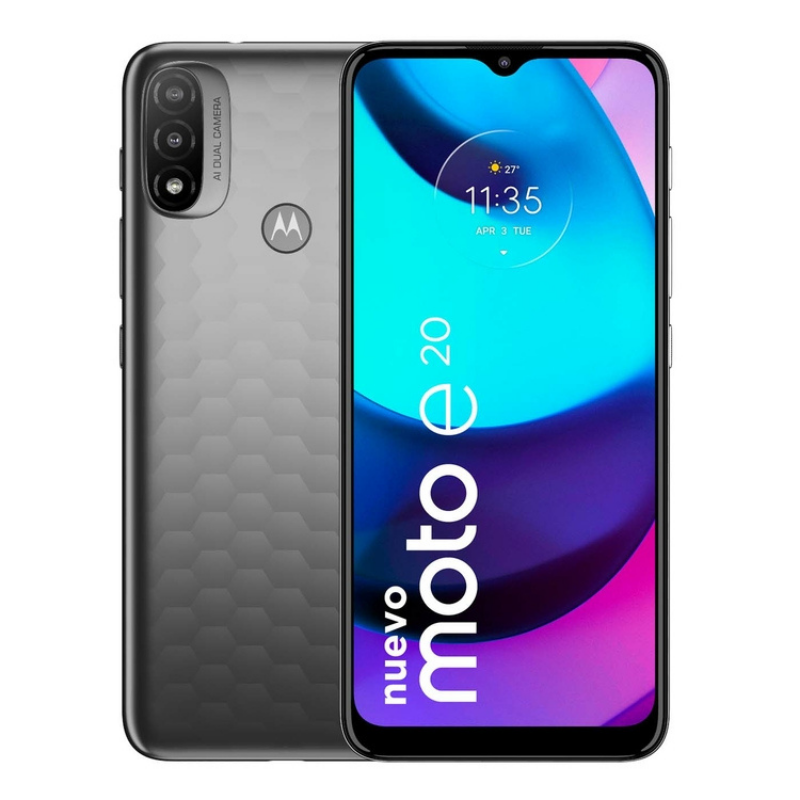 Motorola Moto E20 Gris 2GB + 32GB Desbloqueado DUAL SIM