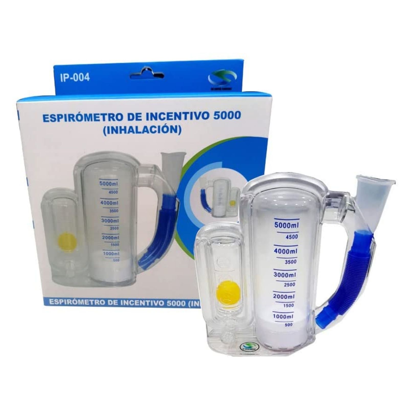 Espirometro De Incentivo Adulto 5000 Ejercitador Pulmonar.