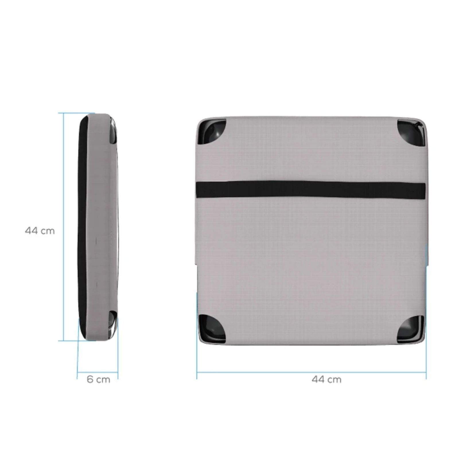 Cojin Antiescaras Antillagas Inflable Theraair Portatil Negro