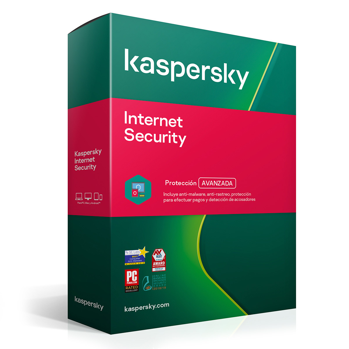 Anti-virus Kaspersky Internet Security 1 Dispositivo 1 Año
