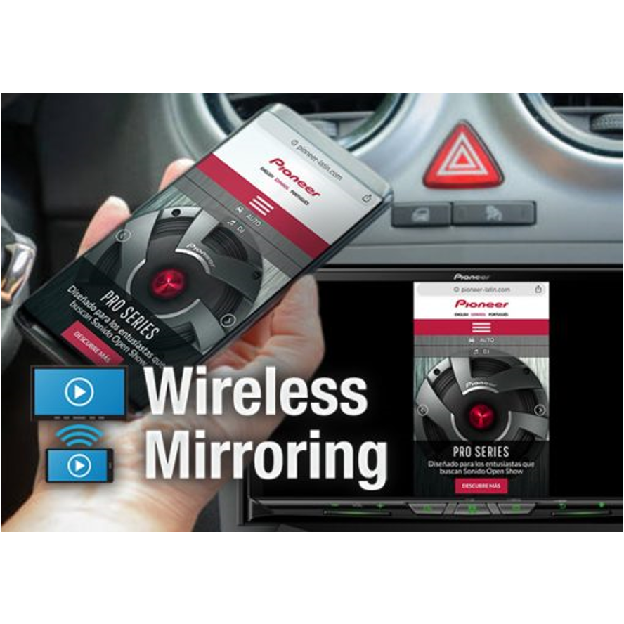 Autoestereo Pantalla De 7 Pulgadas Pioneer Bluetooth Wifi Mirroring Avh-z9250bt Dual Usb