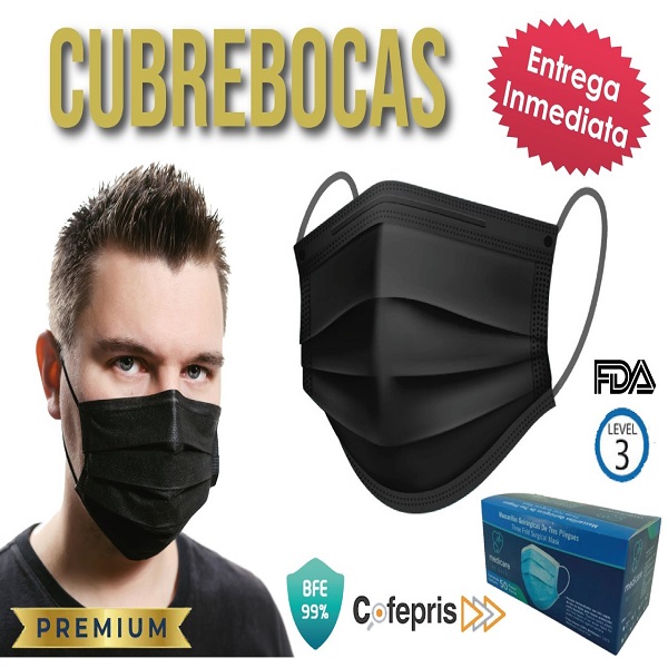 Cubreboca Tapaboca Tricapa 3000 Pz Termosellado Cofepris Fda