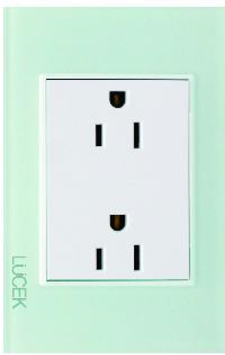 BP06 PLACA  CON CONTACTO DUPLEX. LUCEK CRISTAL