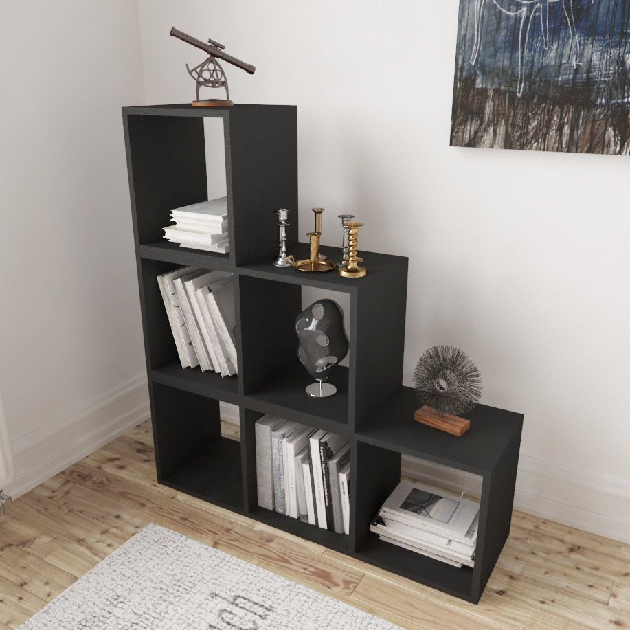 Librero Modular negro 