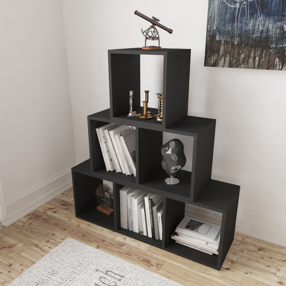 Librero Modular negro 