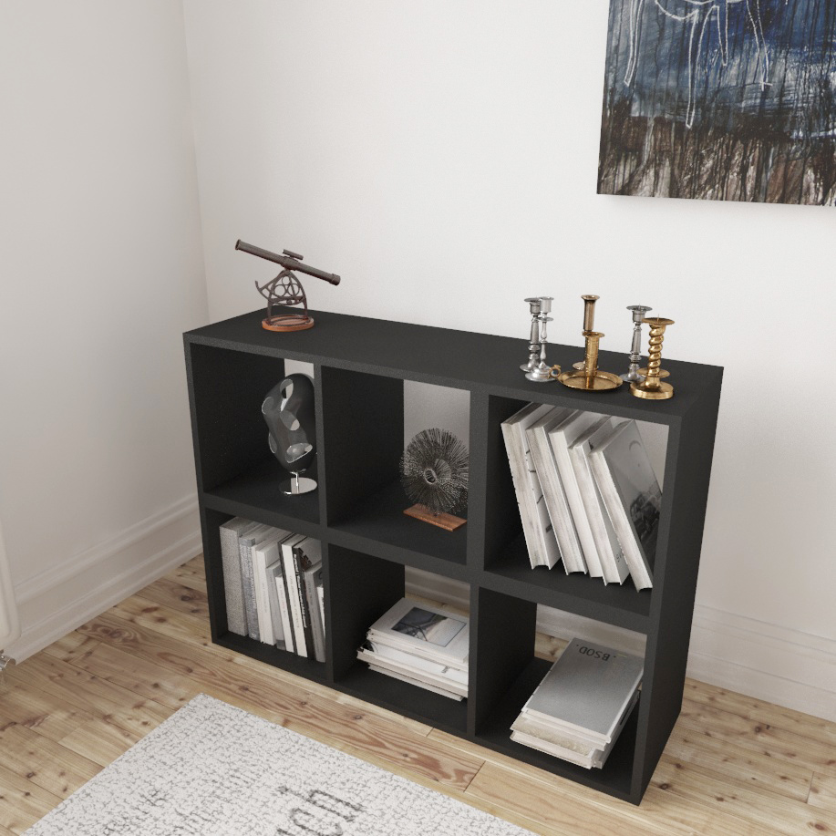 Librero Modular negro 