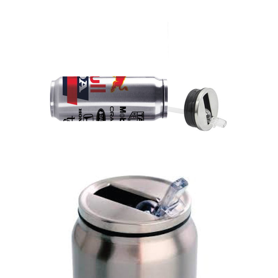 Red Bull, Térmico de Acero Inoxidable Lata, 500 ml, Red Bull Honda