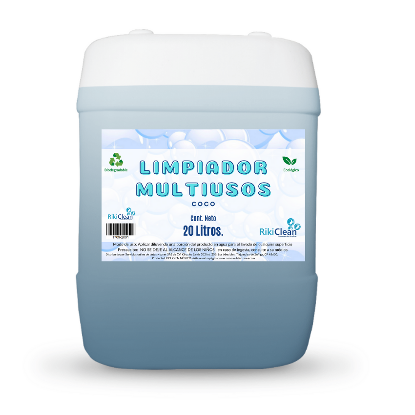 Limpiador Multiusos desinfectante aroma Coco 20 Litros
