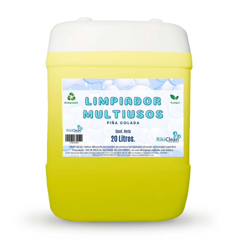 Limpiador Multiusos desinfectante aroma Piña colada 20 Litros