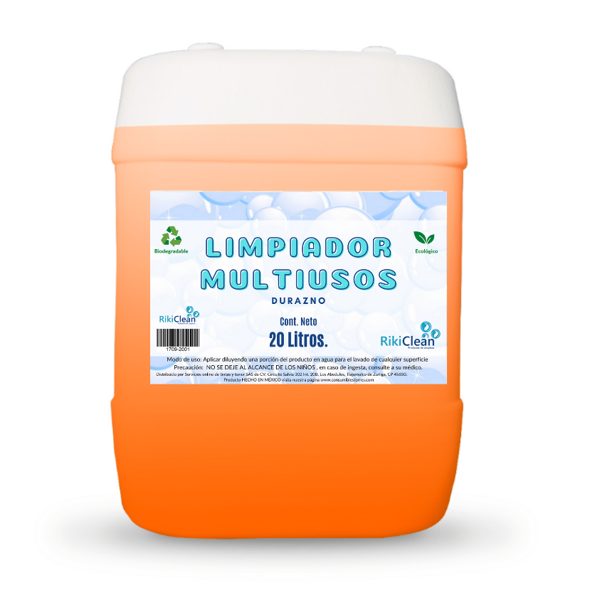 Limpiador Multiusos desinfectante aroma Durazno 20 Litros