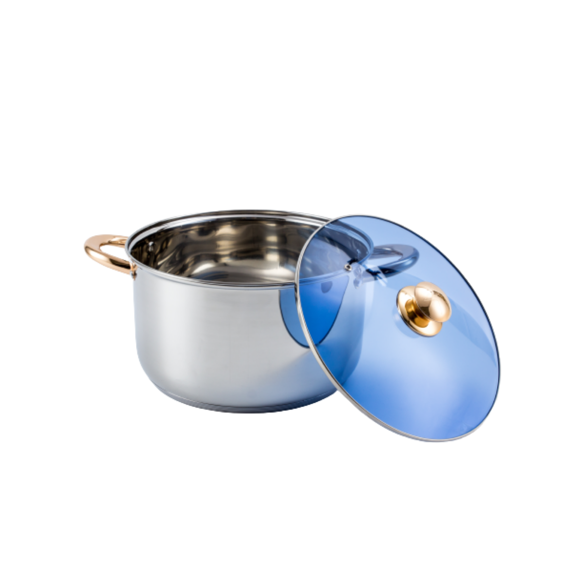 Olla Acero Inoxidable C/tapa De Vidrio 28 X 16.5 Cm Garix