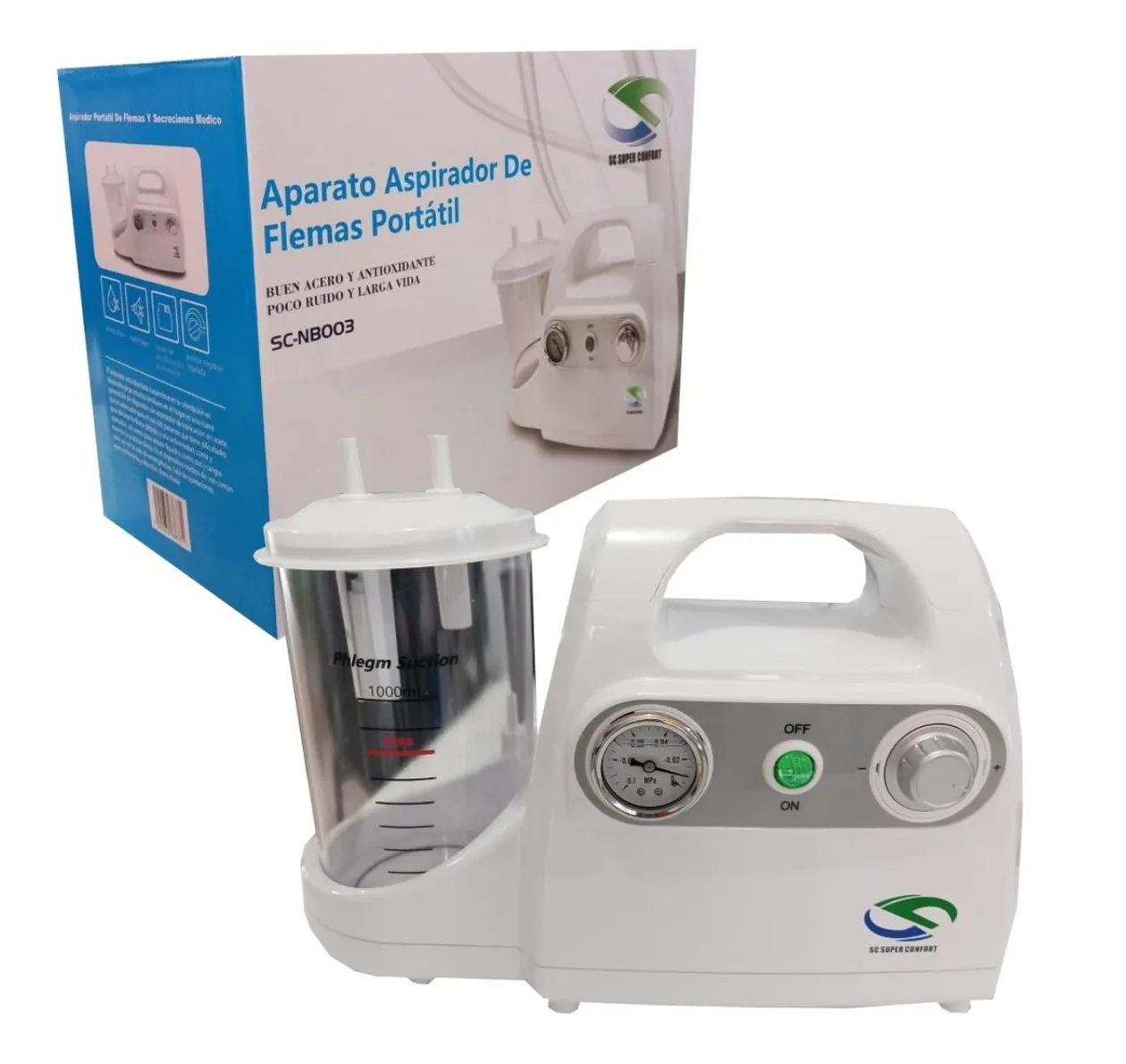 Aspirador De Flemas Secreciones Portatil - Adulto  Super confort