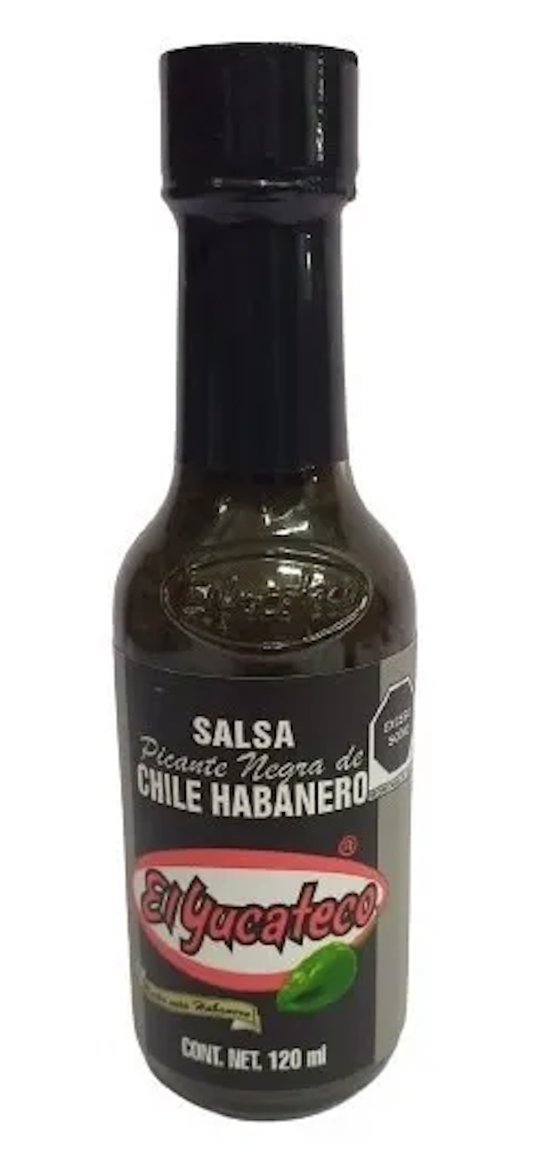El Yucateco Salsa Picante Negra de chile habanero 120ml