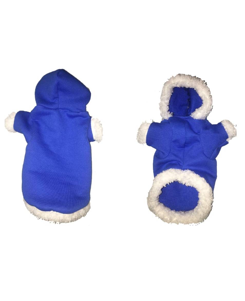 Sudadera ropa para mascota perro o gato modelo NAVIDEÑO AZUL REY