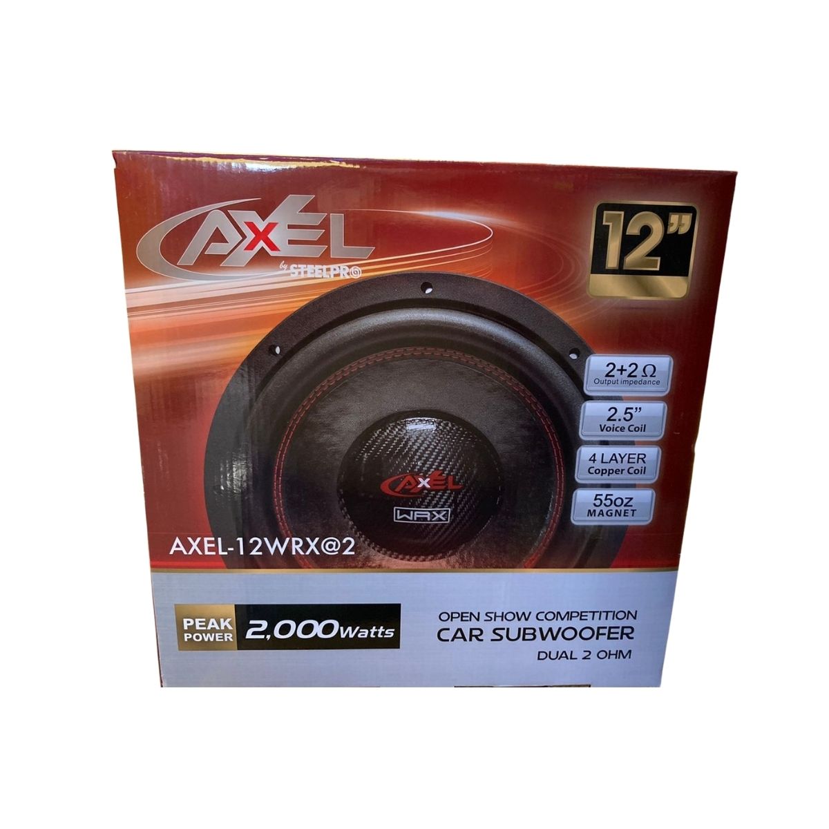 Bocina Steelpro AXEL-12WRX@2 De 12 Pulgadas - Negro