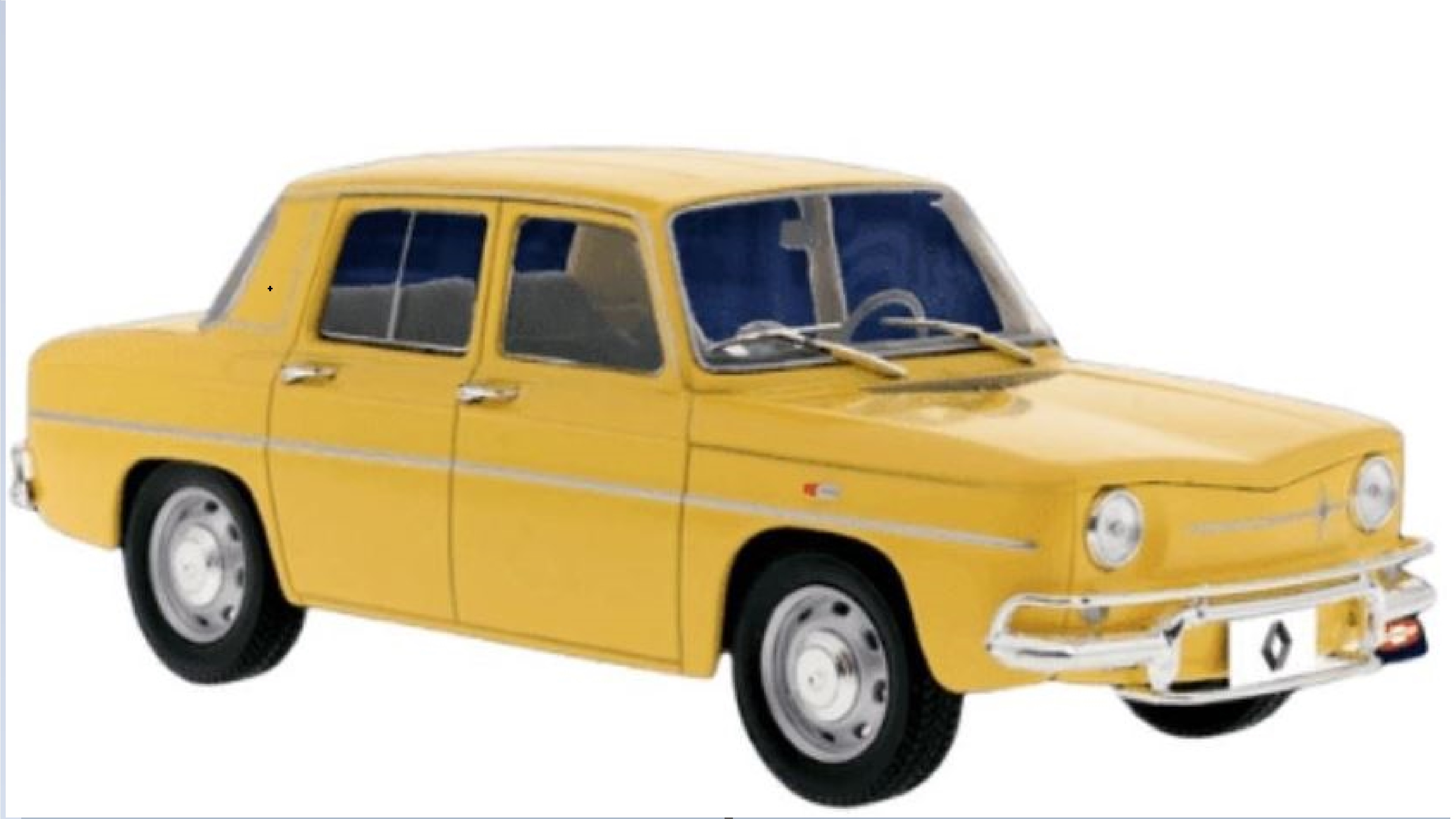 Renault 8 año 1965, Auto de Metal a escala 1:24 Edición Limitada