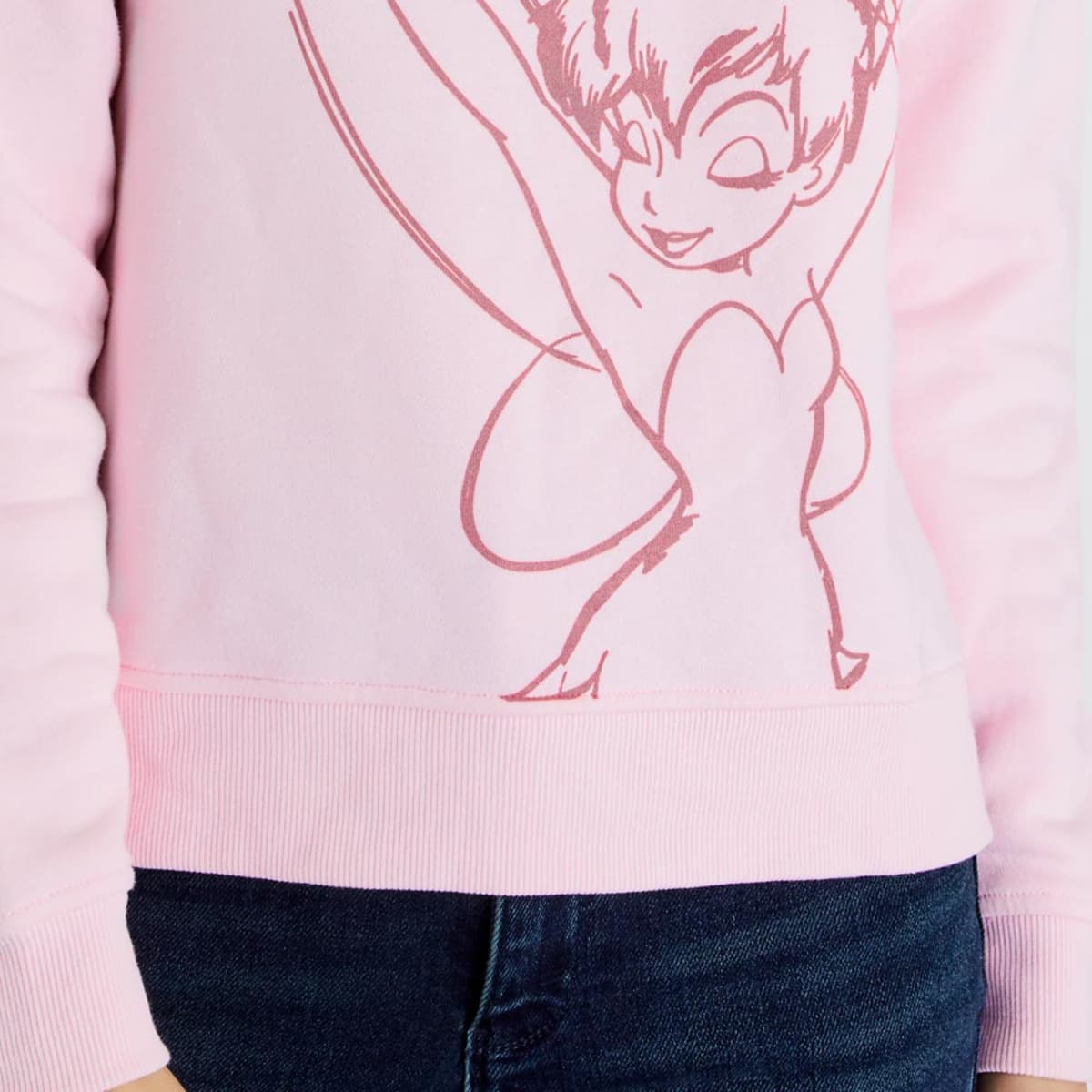 Sudadera para mujer, color rosa, de Disney, con Tinker Bell (Campanita), mod. 1002868