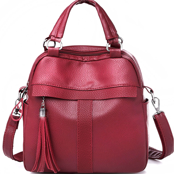Zen Zen Bolsa Mochila Para Dama De Material Tipo Piel Versátil Con Tirantes Para Usar Como Mochila O Como Bolso Escolar Casual