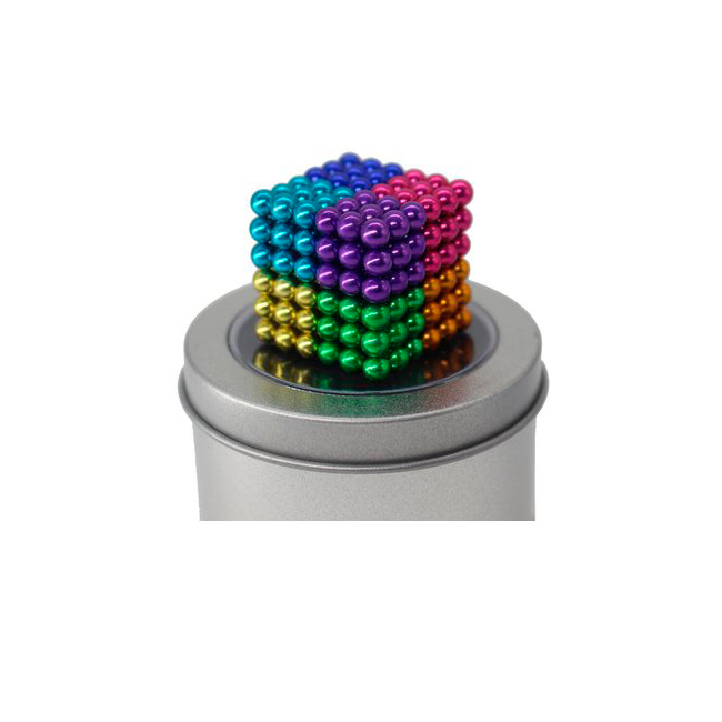 Cubo neodimio imanes Mágico 8 colores 216 esferas magnéticas 5mm