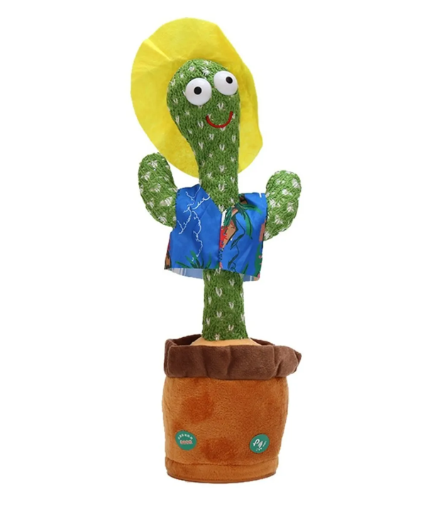 Cactus Bailarín Recargable 120 Canciones + Graba + Canta + Baila con Luces Colores