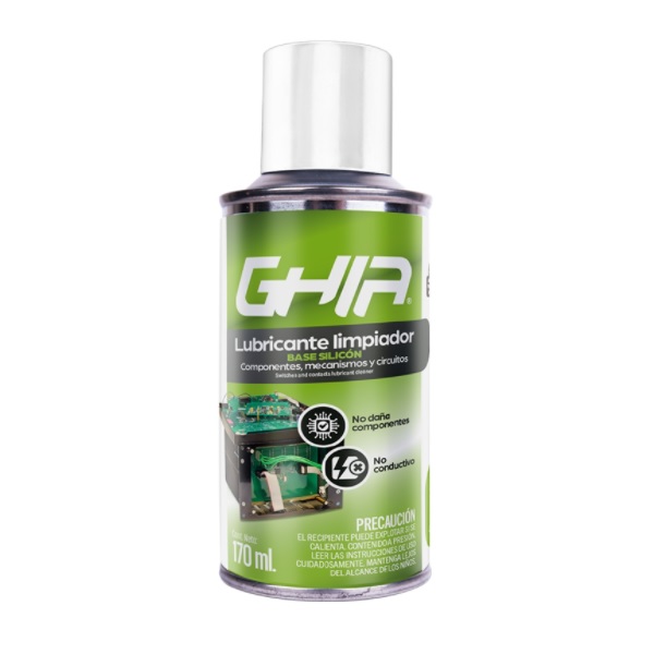 LIMPIADOR LUBRICANTE AEROSOL 170ML CON SILICON ELECTRONICOS LIMPIEZA TECLADO GLS-014 PANTALLA MONITOR