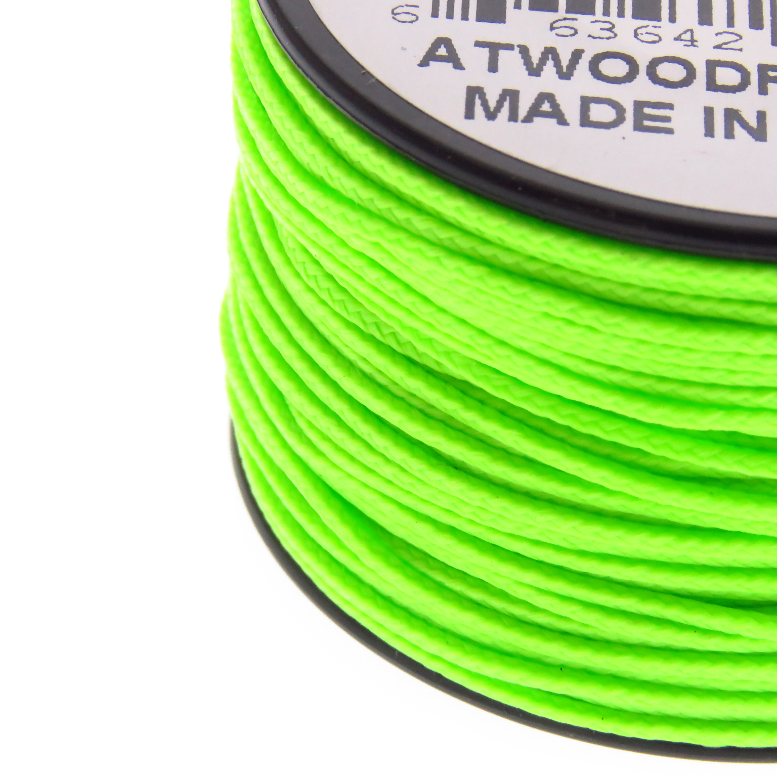 Rg1284 Rollo Parachute Cord Paracord Micro Cord Verde Neon