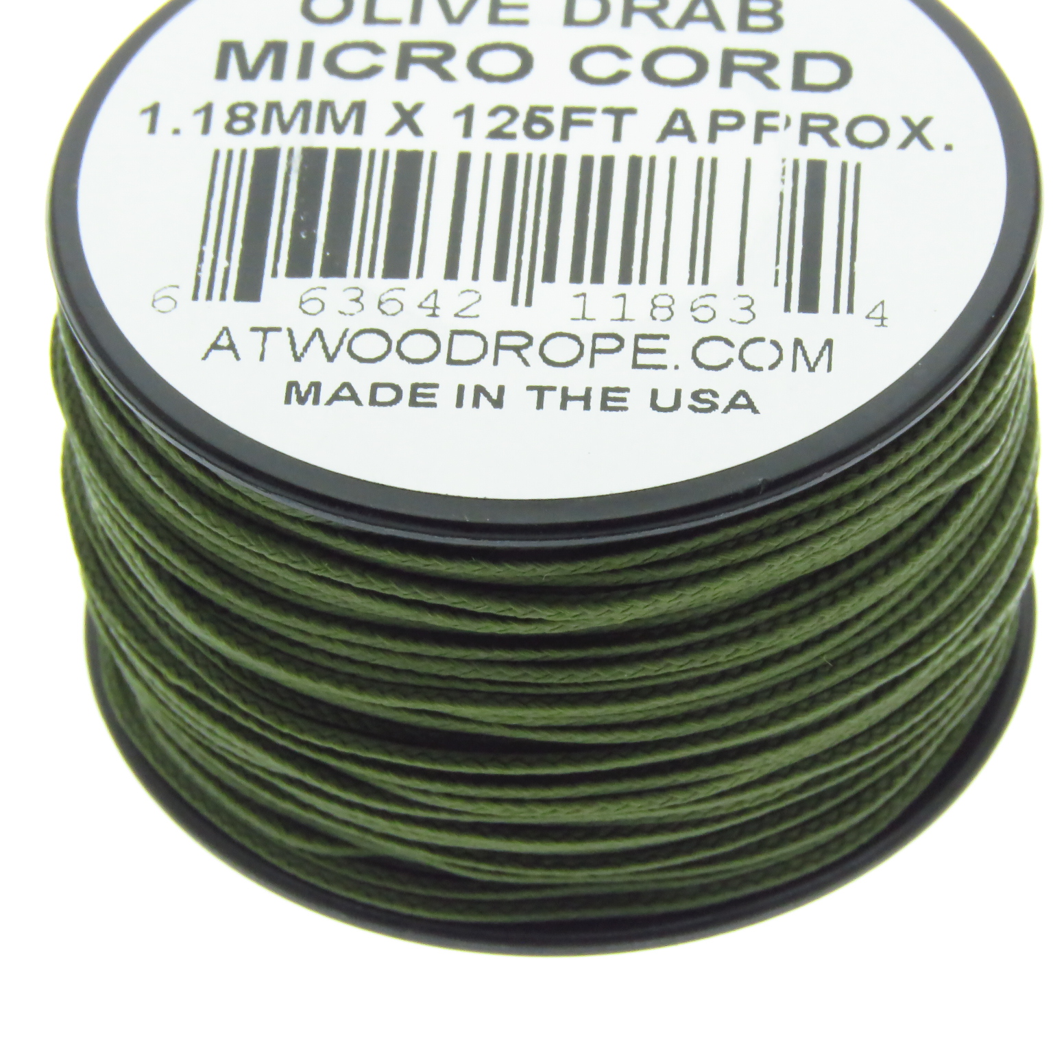 Micro Cord Paracord 28 Colors 1.18mm X 125' Made in the USA 