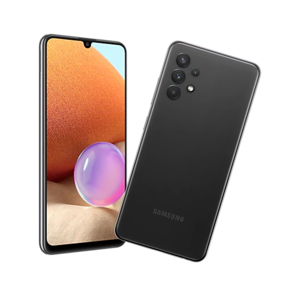 Celular Samsung Galaxy A32 6.4" 128GB/4GB Cámara 64MP+8MP+5MP+5MP/20 MP Mediatek Android 11 Single Sim Color Negro