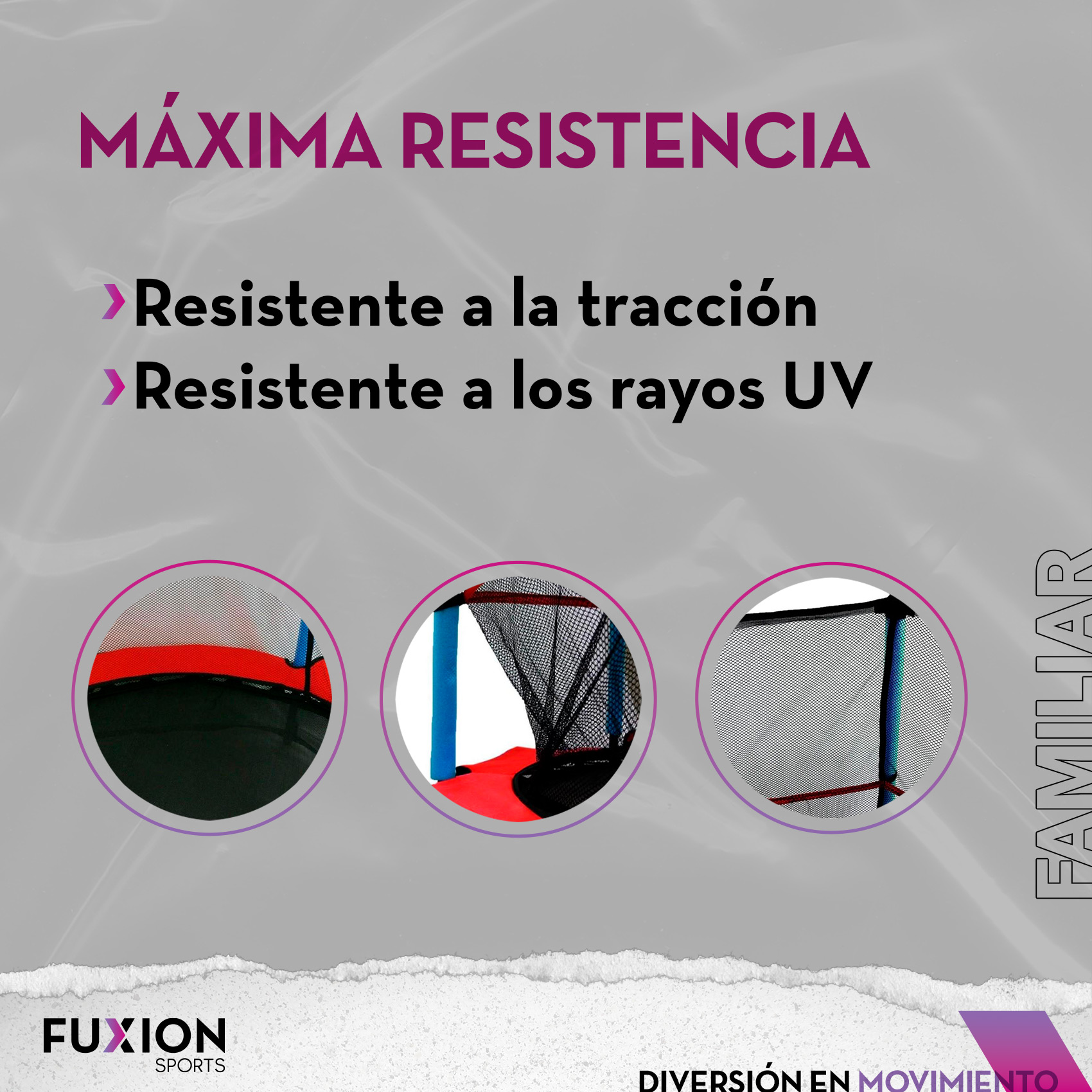 Trampolín Brincolín 55 pulgadas Fuxion Sports, 30 Cuerdas Rojo unitalla