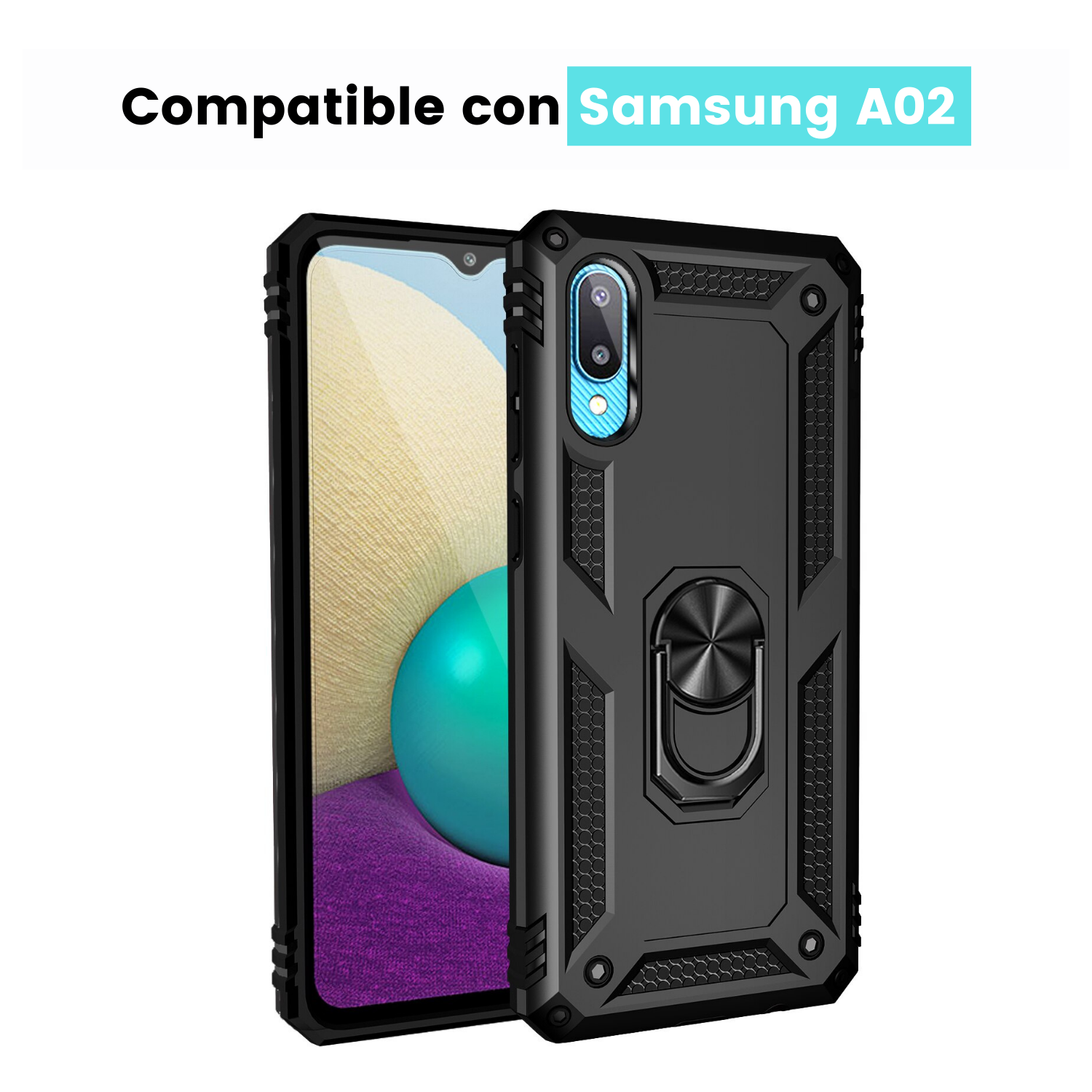 Funda Samsung Galaxy A02 Uso Rudo Contra Golpes