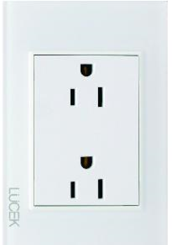 BP06 PLACA  CON CONTACTO DUPLEX. LUCEK CRISTAL