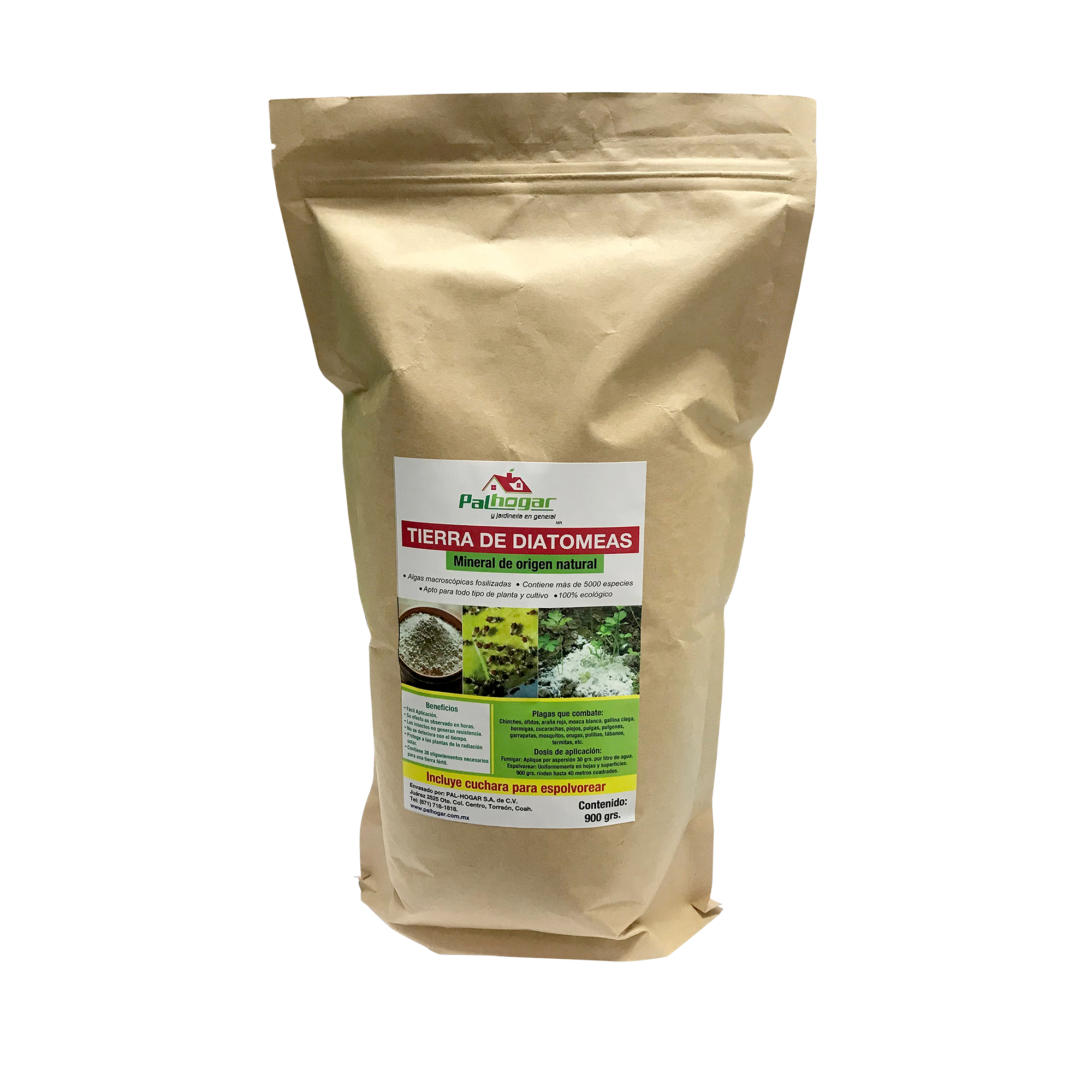 Tierra De Diatomeas 900g-insecticida Y Fertilizante-orgánico