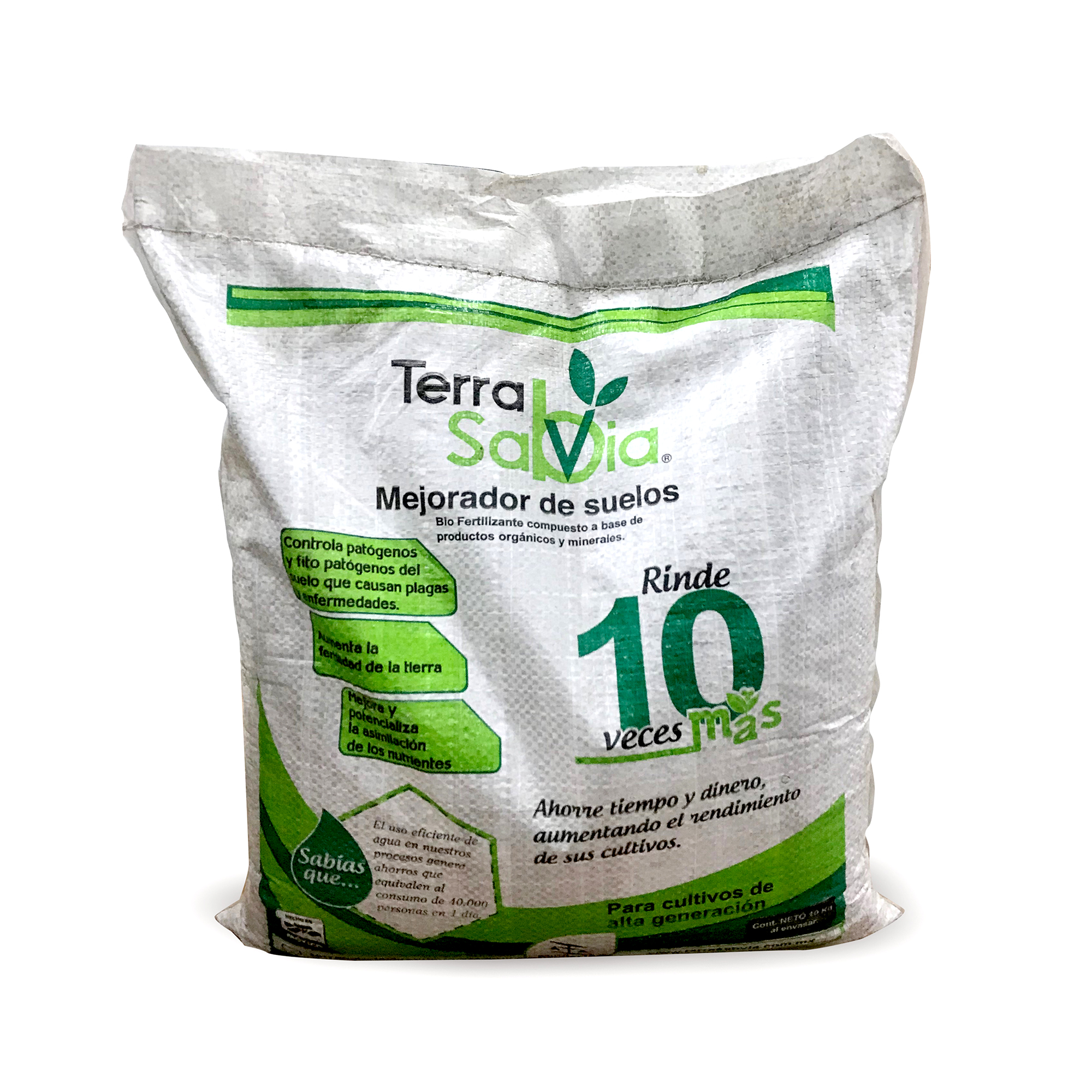 Biofertilizante Orgánico Terra Savbia 10kg Rinde 100 M2