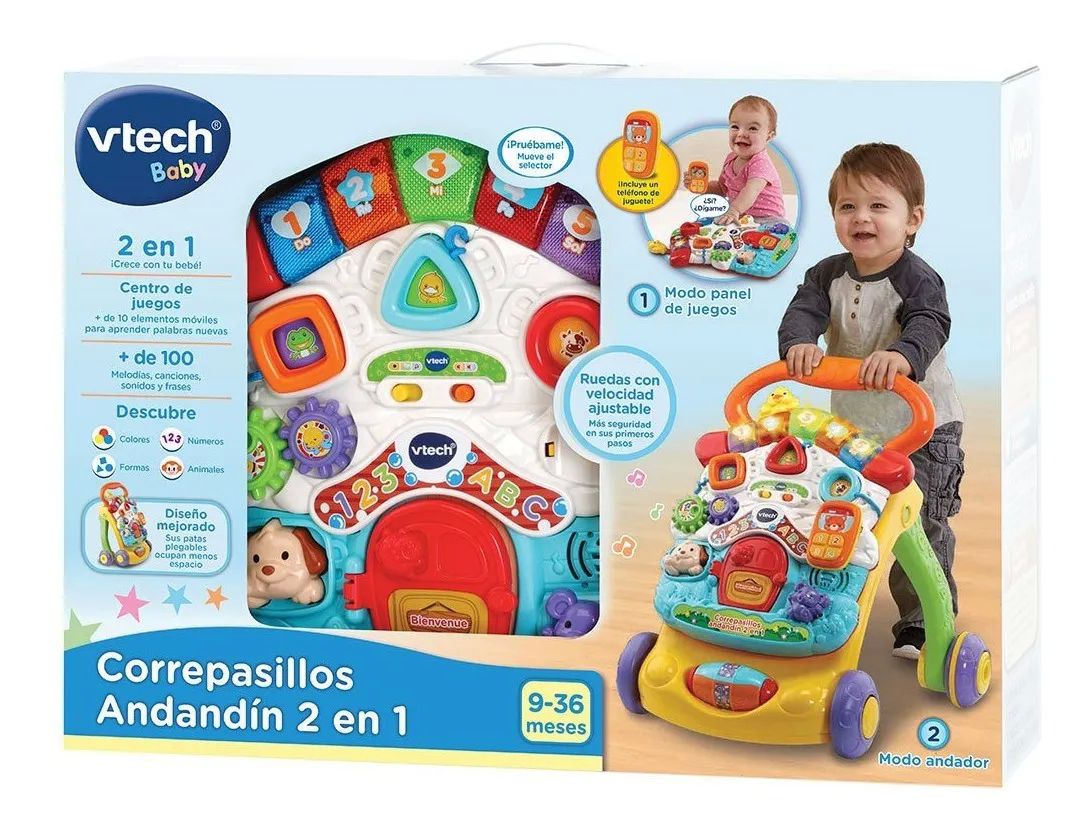 Correpasillos Andandin 2 En 1 Juguete Interactivo Vtech Baby