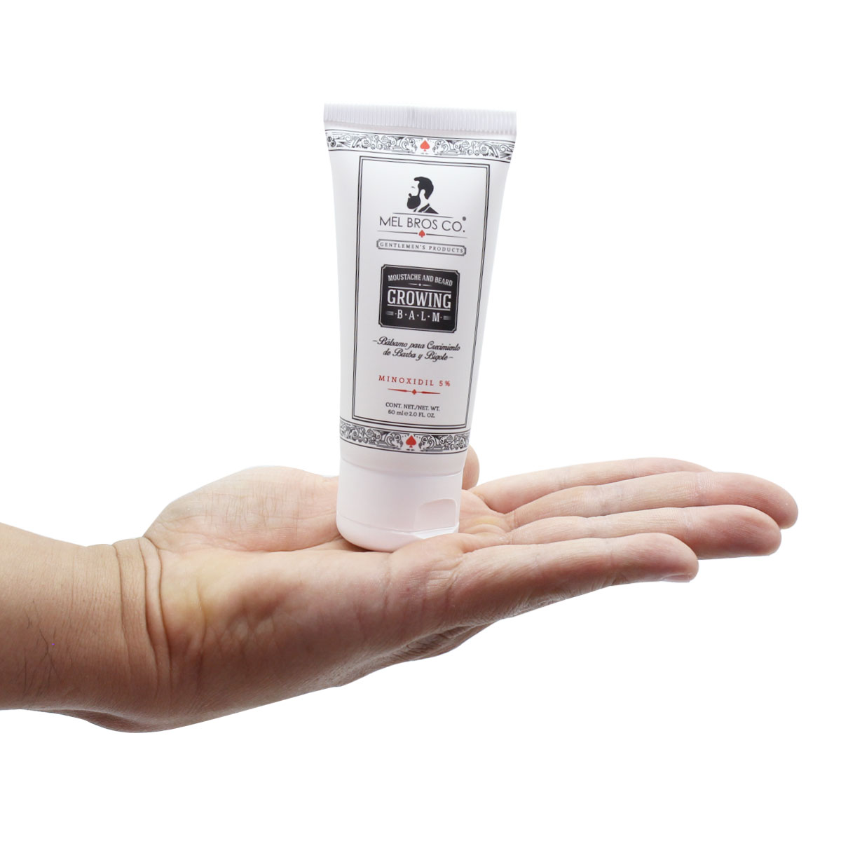 MEL BROS CO. - Moustache and Beard, Growing Balm - Bálsamo para Crecimiento de Barba y Bigote TD 2 oz (Crema)