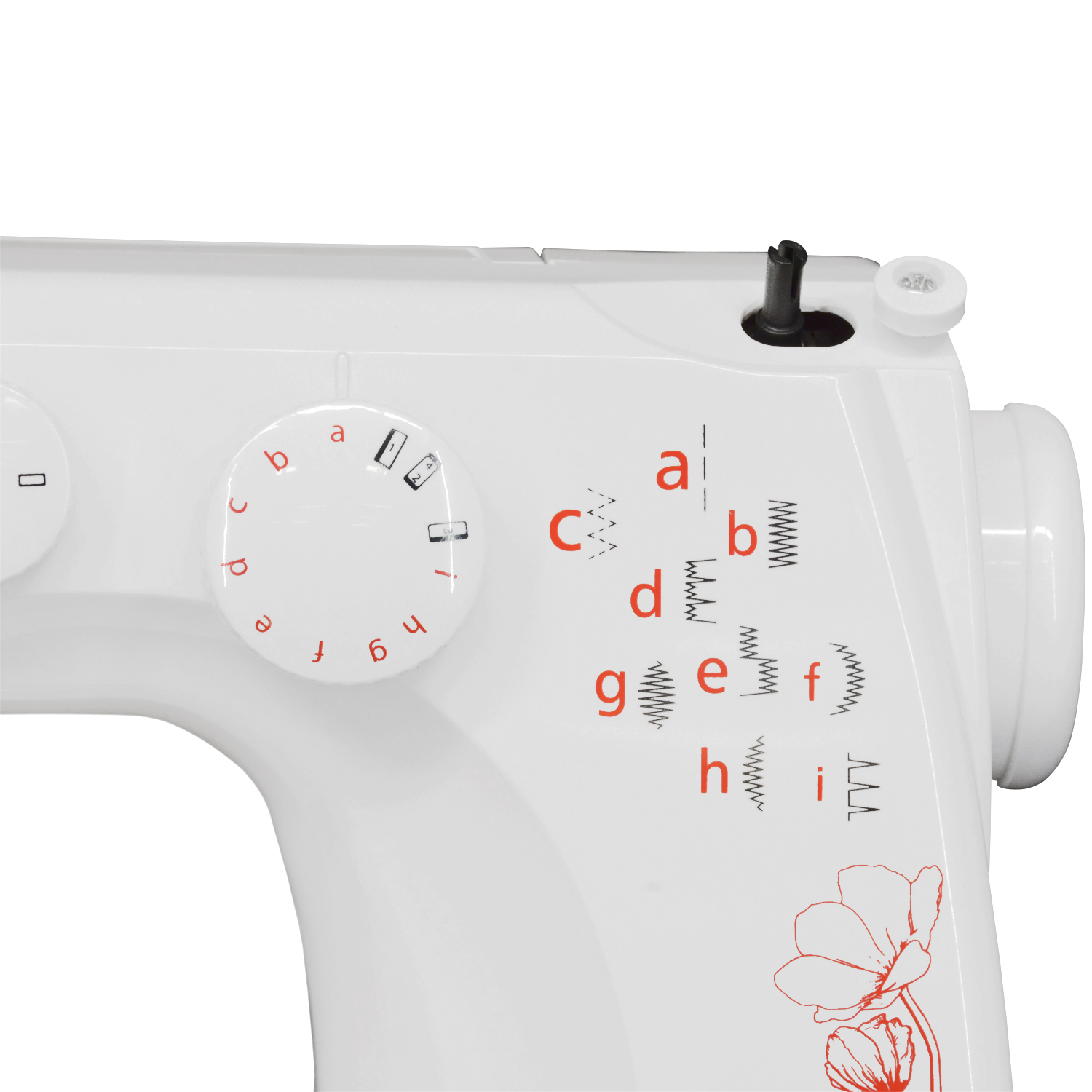 Maquina Coser Mecanica 9 Puntadas Longitud de Puntada Ajustable Ojal 4 Pasos Luz Led