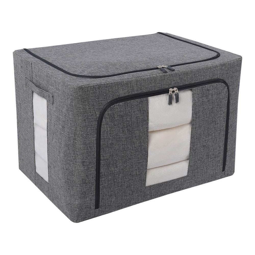 Caja Flexible de Almacenamiento Para Blancos , Set 2 piezas, Color Gris