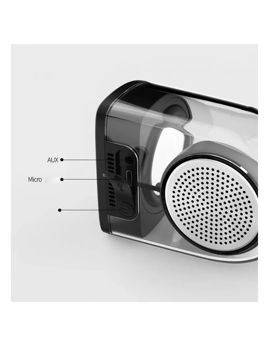 Bocina Magnético Bluetooth Transparente Portátil Música REMAX