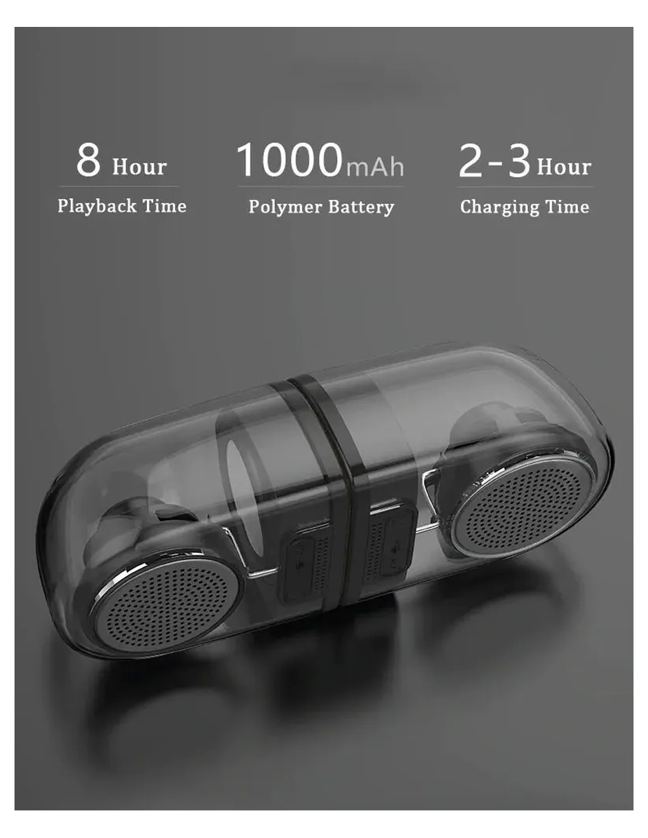Bocina Magnético Bluetooth Transparente Portátil Música REMAX