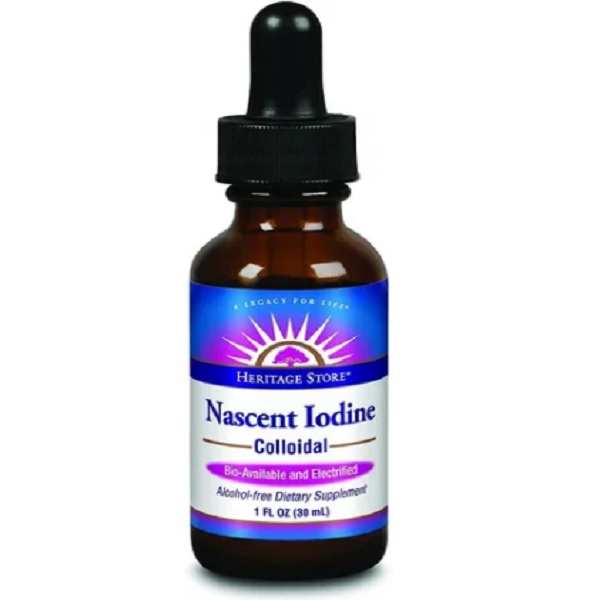Suplemento Yodo Naciente Heritage Store Gotas Para Tiroides 30 ml