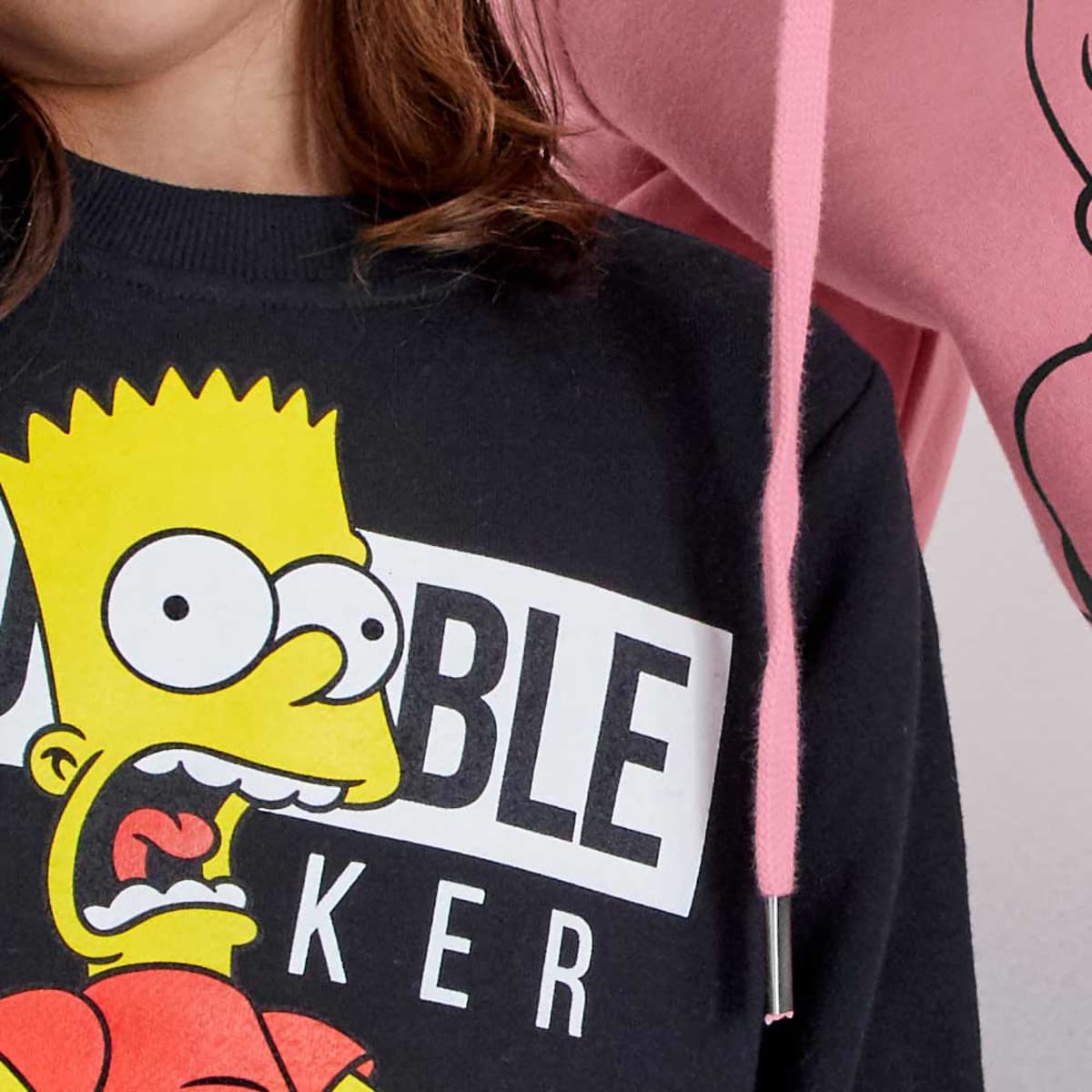 Sudadera para niño, color negra, de Bart Simpson, mod. 1009887