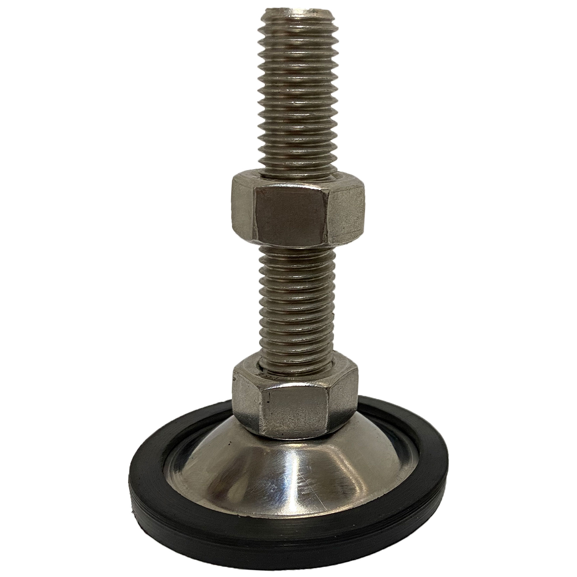 Pata Niveladora Antiderrapante P/200kg De 1/2 X 3 Inoxidable (4pzas)