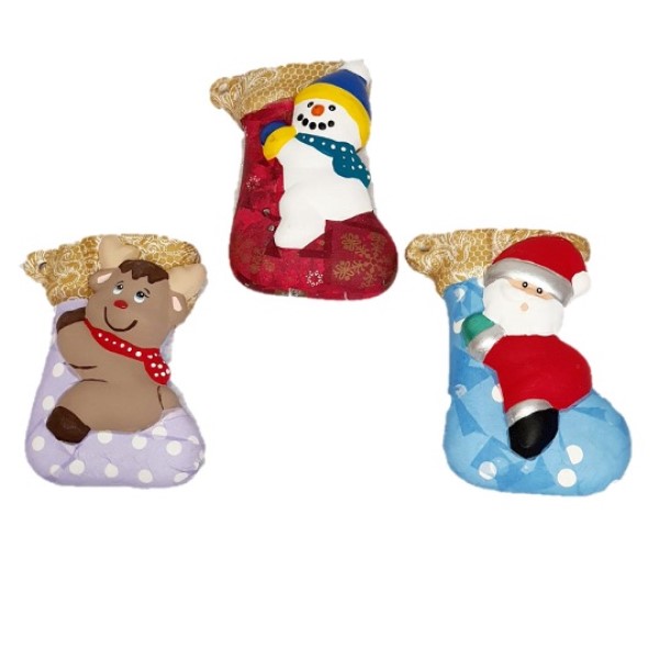 KIT de botas navideñas chicas 3 piezas