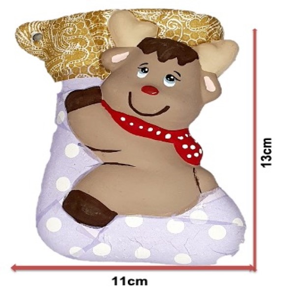 KIT de botas navideñas chicas 3 piezas