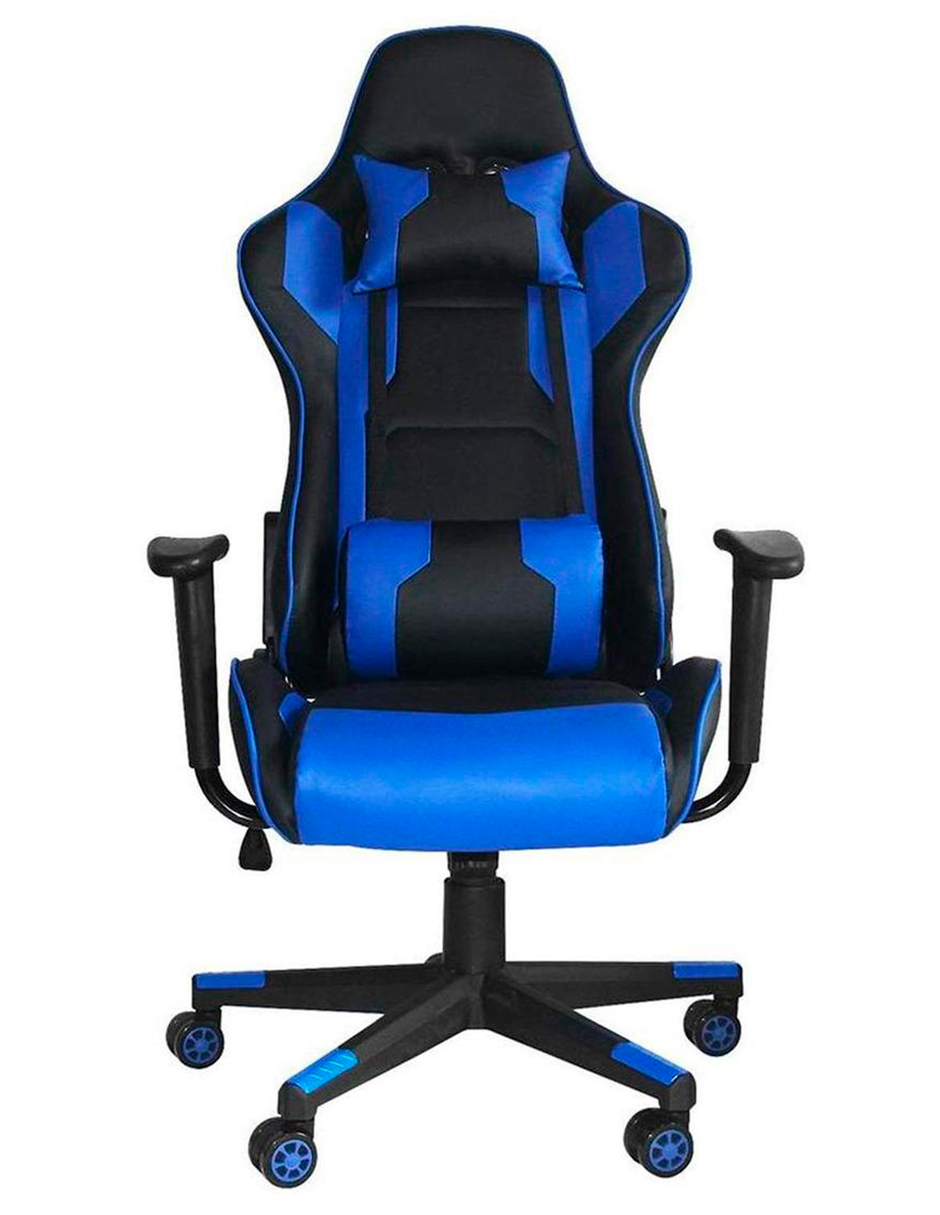Silla Gamer Urban Design, Ergonómica, Reclinable, Comodidad Azul