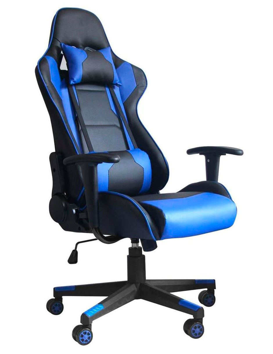 Silla Gamer Urban Design, Ergonómica, Reclinable, Comodidad Azul
